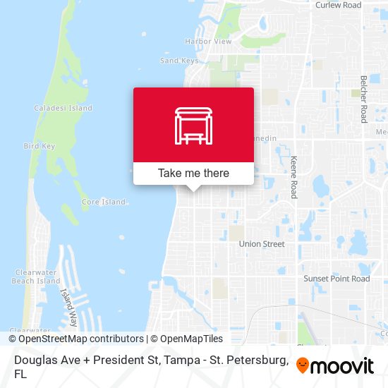Douglas Ave + President St map