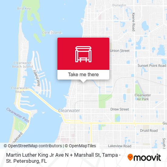 Martin Luther King Jr Ave N + Marshall St map
