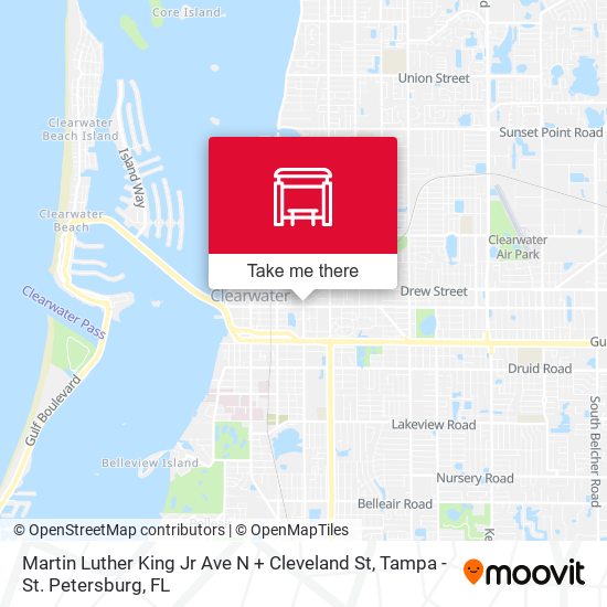 Martin Luther King Jr Ave N + Cleveland St map