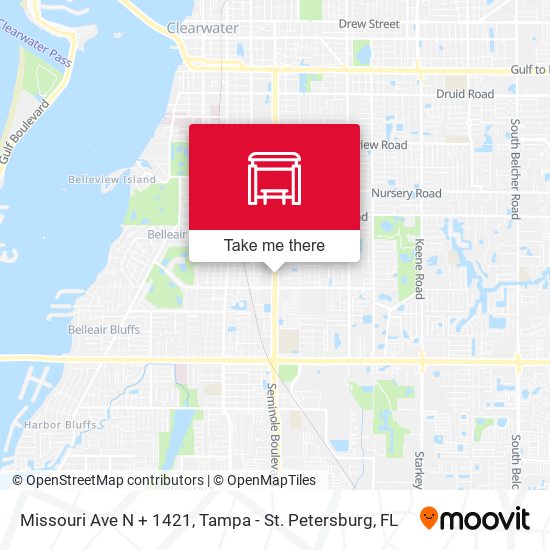 Missouri Ave N + 1421 map