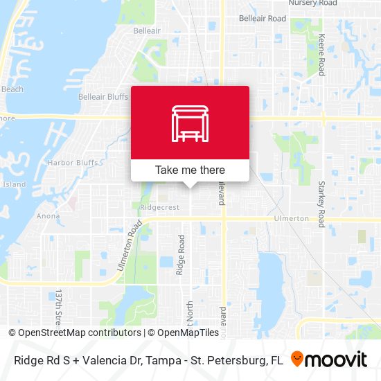 Mapa de Ridge Rd S + Valencia Dr