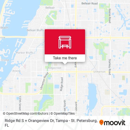 Ridge Rd S + Orangeview Dr map