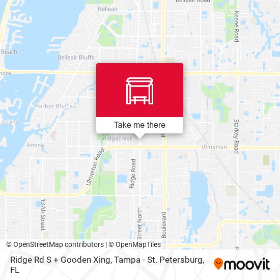 Mapa de Ridge Rd S + Gooden Xing
