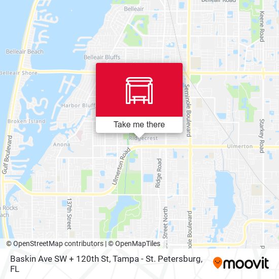 Baskin Ave SW + 120th St map