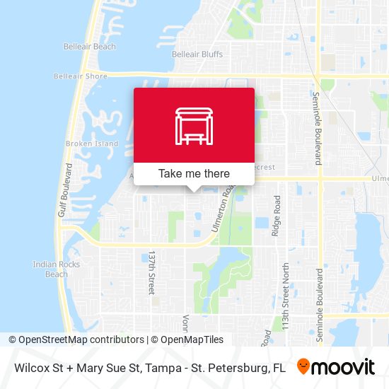 Wilcox St + Mary Sue St map