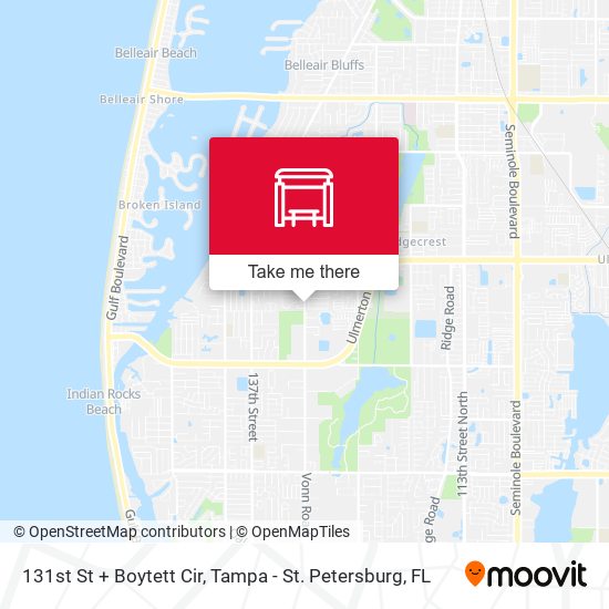 131st St + Boytett Cir map