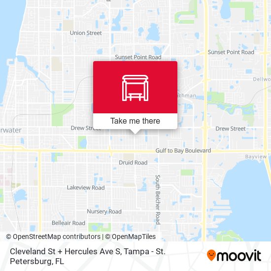 Cleveland St + Hercules Ave S map