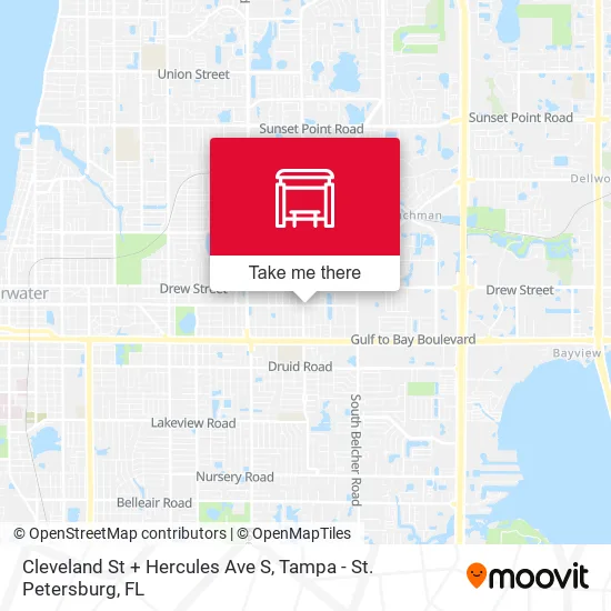 Cleveland St + Hercules Ave S map