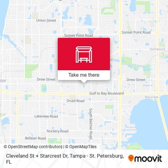 Mapa de Cleveland St + Starcrest Dr