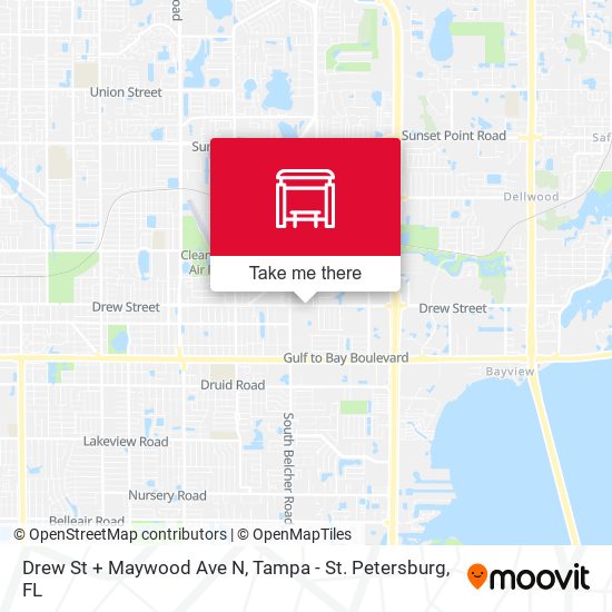 Drew St + Maywood Ave N map