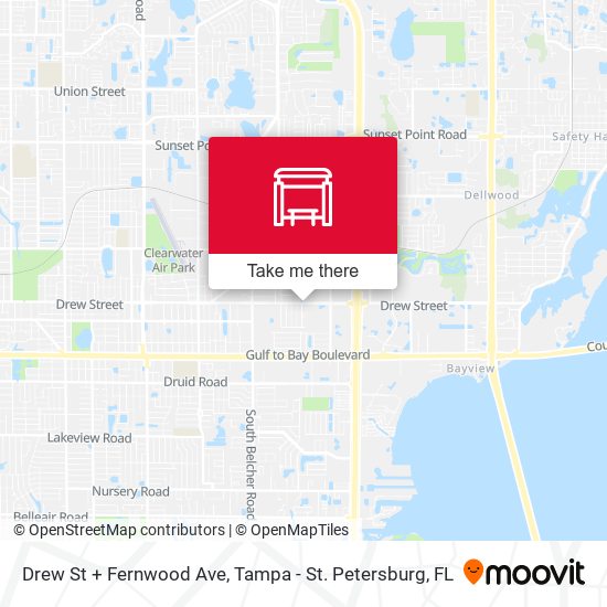 Mapa de Drew St + Fernwood Ave