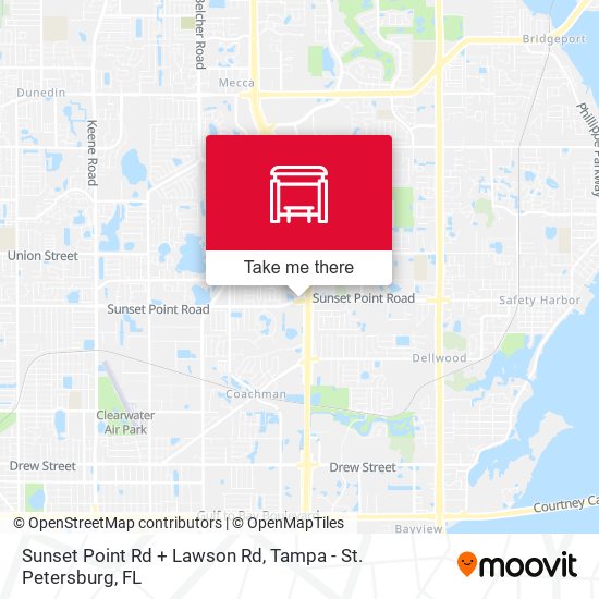 Sunset Point Rd + Lawson Rd map