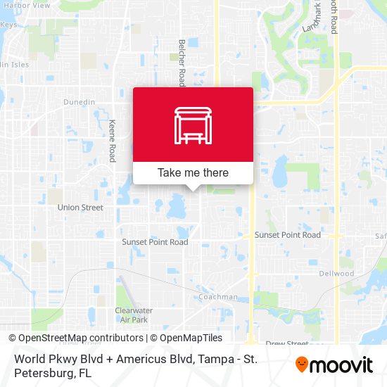 Mapa de World Pkwy Blvd + Americus Blvd