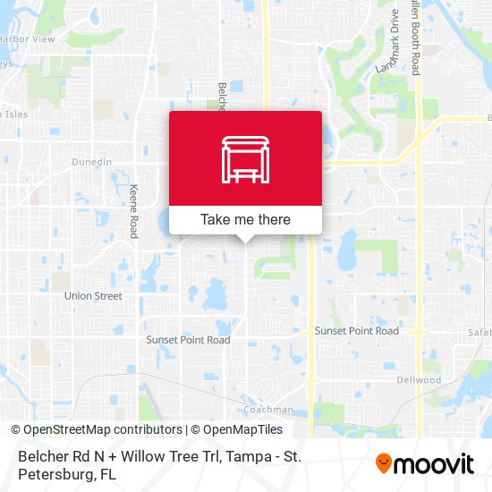 Mapa de Belcher Rd N + Willow Tree Trl