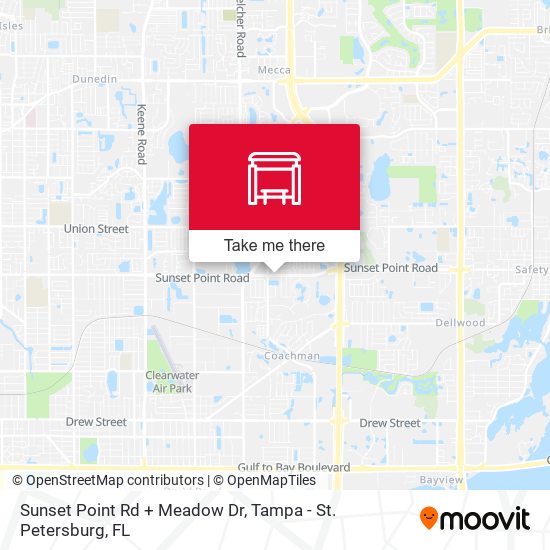 Mapa de Sunset Point Rd + Meadow Dr