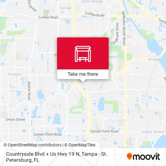 Mapa de Countryside Blvd + Us Hwy 19 N