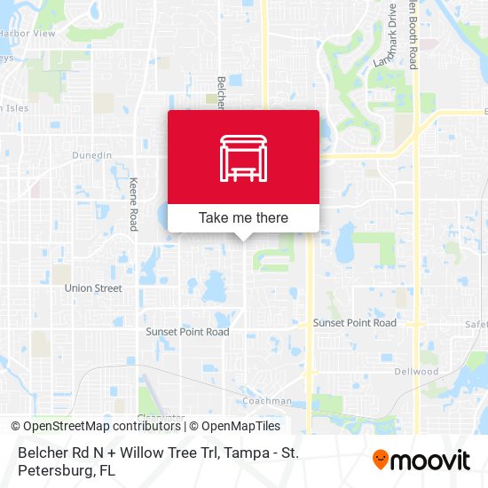 Mapa de Belcher Rd N + Willow Tree Trl