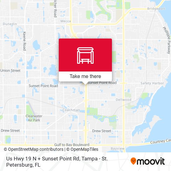 Us Hwy 19 N + Sunset Point Rd map