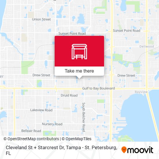 Mapa de Cleveland St + Starcrest Dr