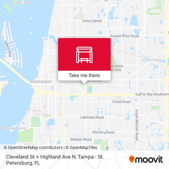 Mapa de Cleveland St + Highland Ave N