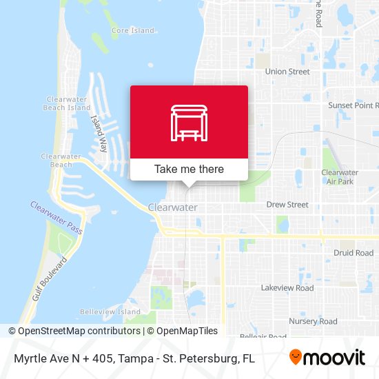 Mapa de Myrtle Ave N + 405