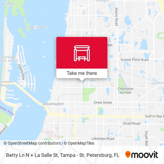 Betty Ln N + La Salle St map
