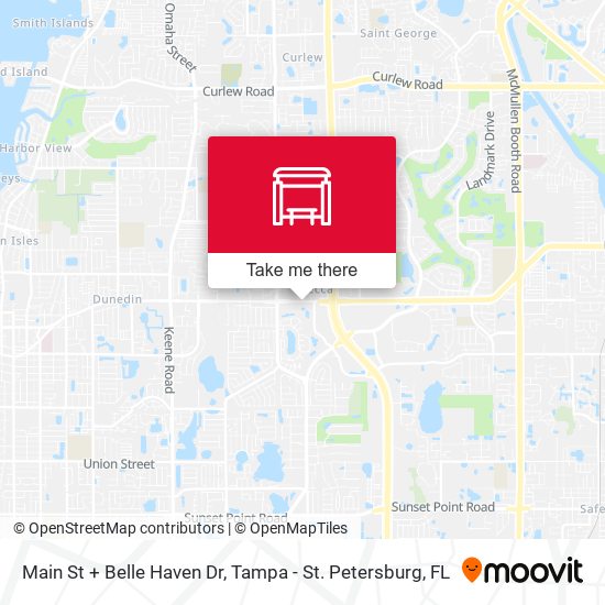 Main St + Belle Haven Dr map