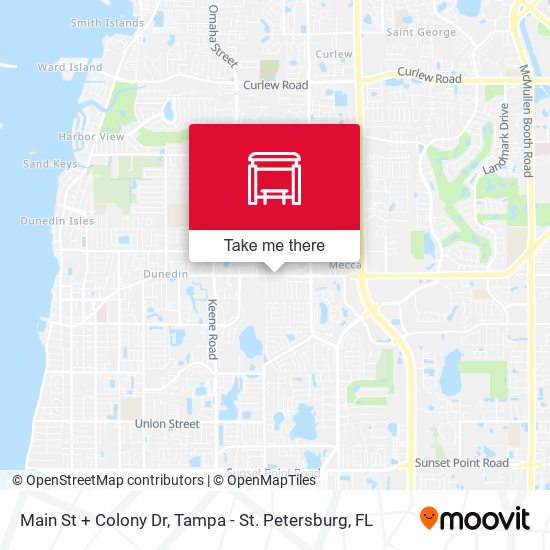 Main St + Colony Dr map