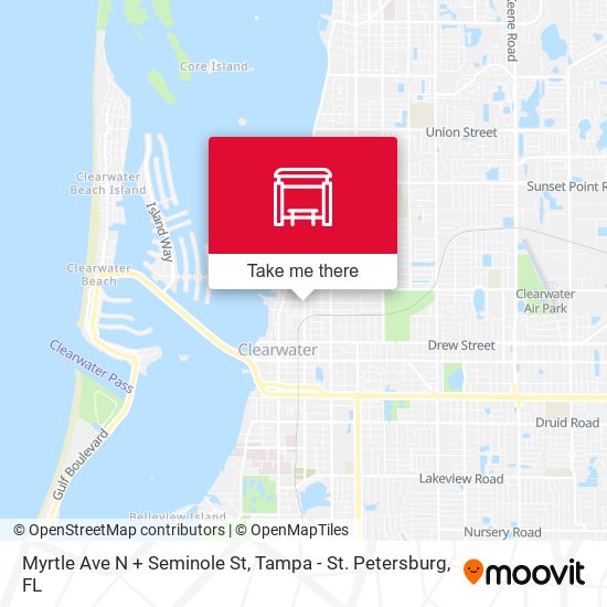 Myrtle Ave N + Seminole St map