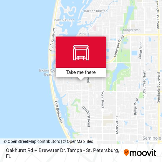 Oakhurst Rd + Brewster Dr map