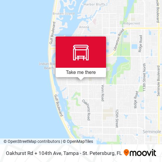 Oakhurst Rd + 104th Ave map