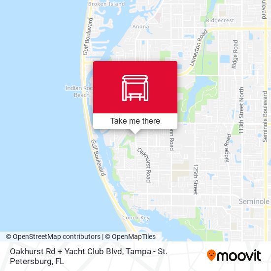 Mapa de Oakhurst Rd + Yacht Club Blvd