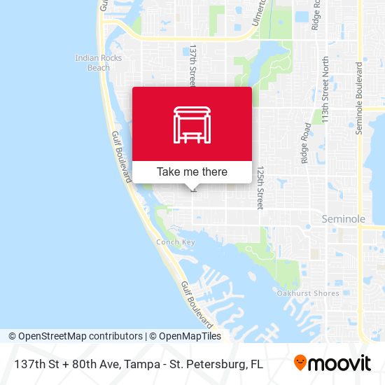 137th St + 80th Ave map