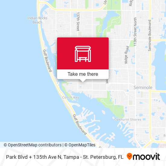 Mapa de Park Blvd + 135th Ave N