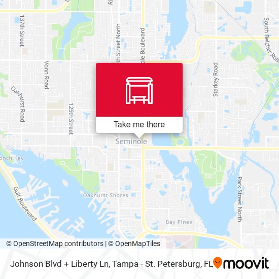 Johnson Blvd + Liberty Ln map