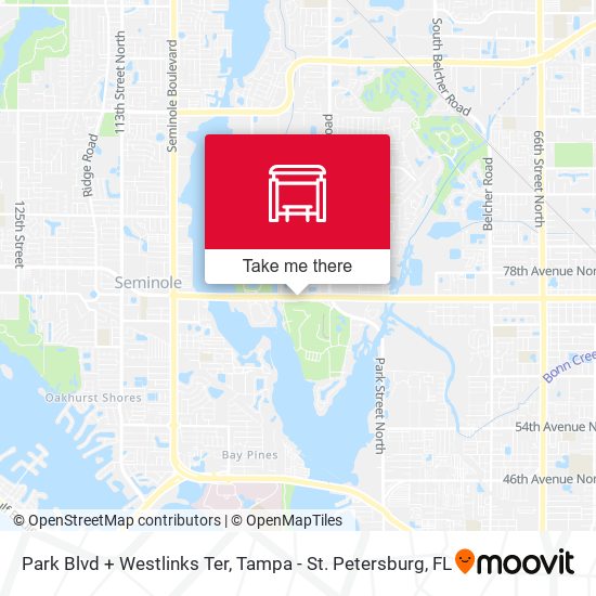 Mapa de Park Blvd + Westlinks Ter