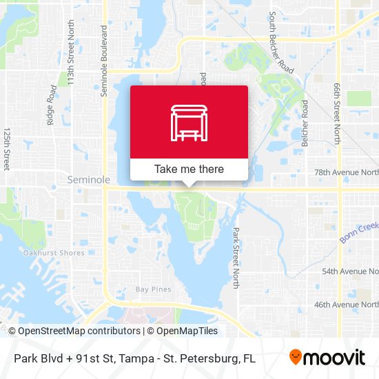 Mapa de Park Blvd + 91st St
