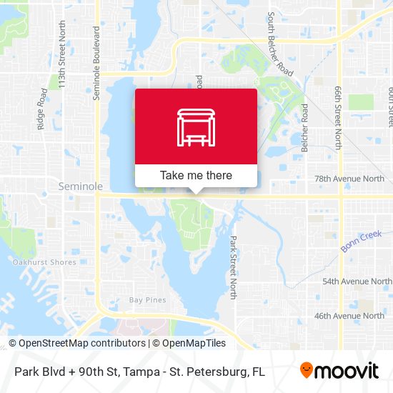 Mapa de Park Blvd + 90th St