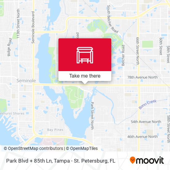Mapa de Park Blvd + 85th Ln