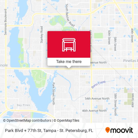 Mapa de Park Blvd + 77th St