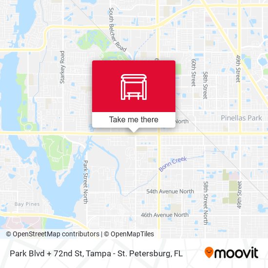 Park Blvd + 72nd St map