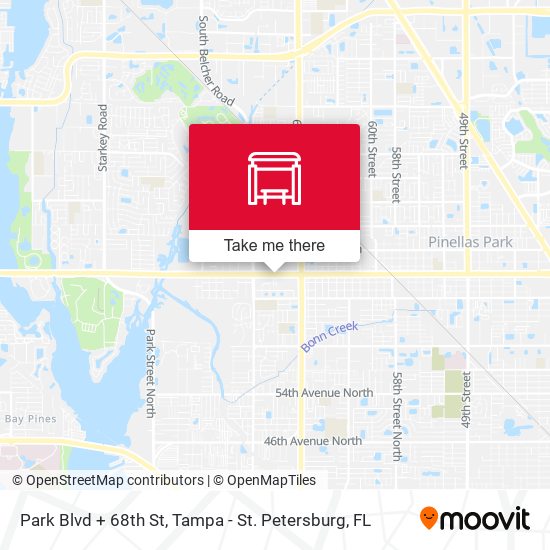 Park Blvd + 68th St map