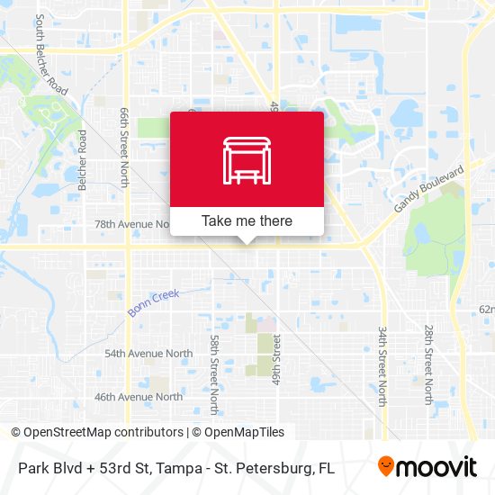Mapa de Park Blvd + 53rd St
