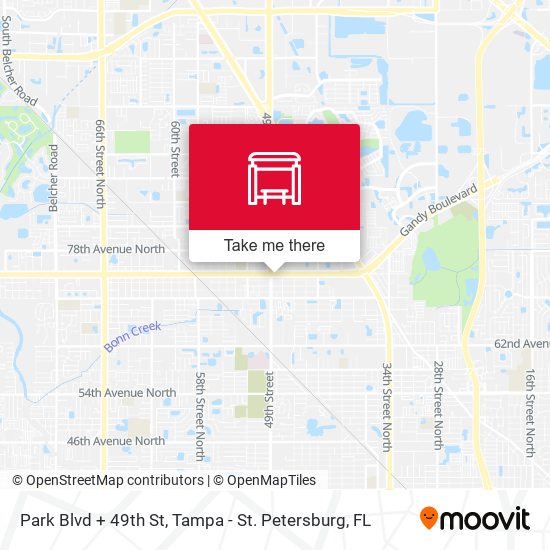 Park Blvd + 49th St map