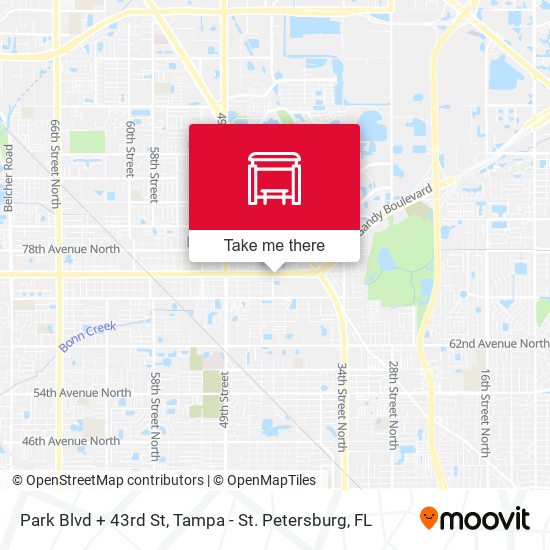 Park Blvd + 43rd St map