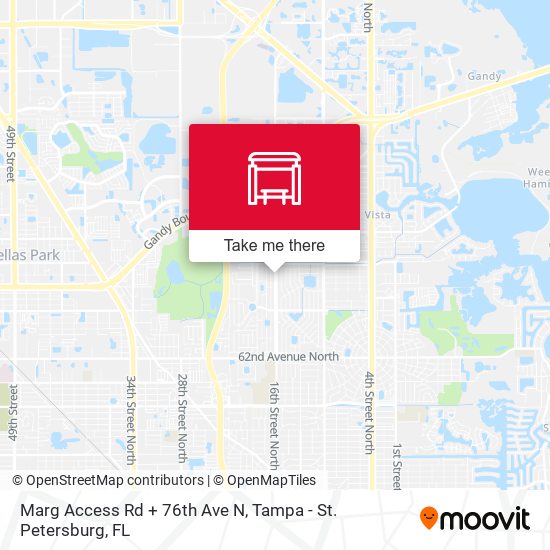 Marg Access Rd + 76th Ave N map