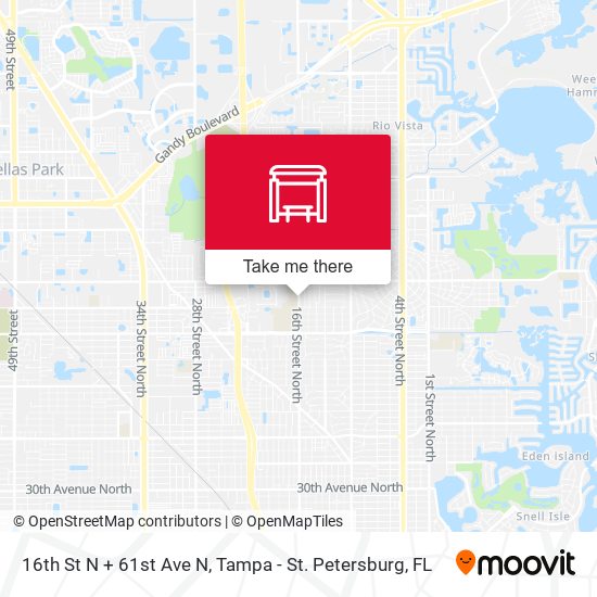 Mapa de 16th St N + 61st Ave N