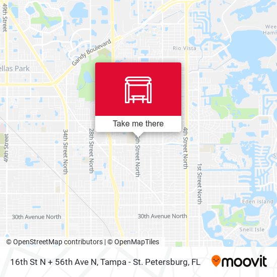 Mapa de 16th St N + 56th Ave N