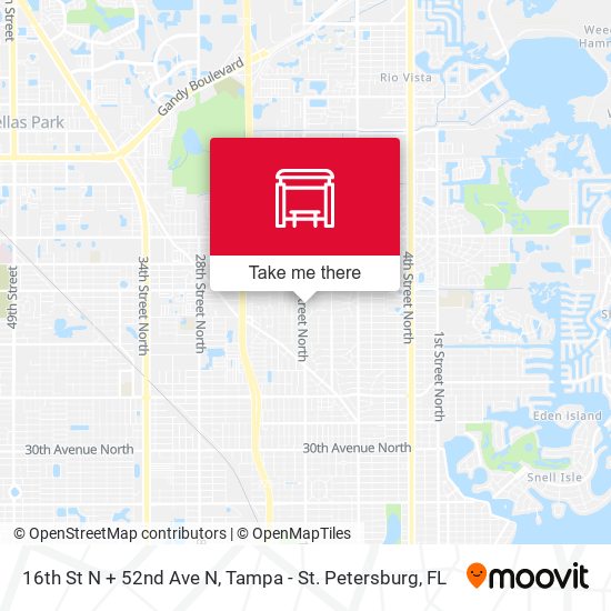 Mapa de 16th St N + 52nd Ave N