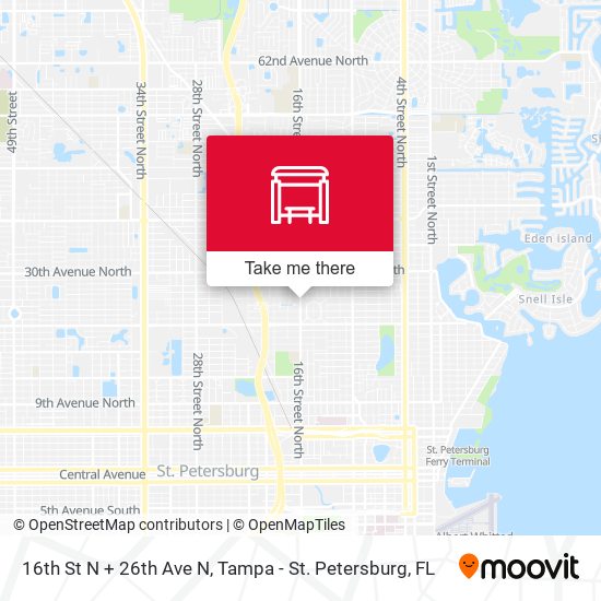 Mapa de 16th St N + 26th Ave N